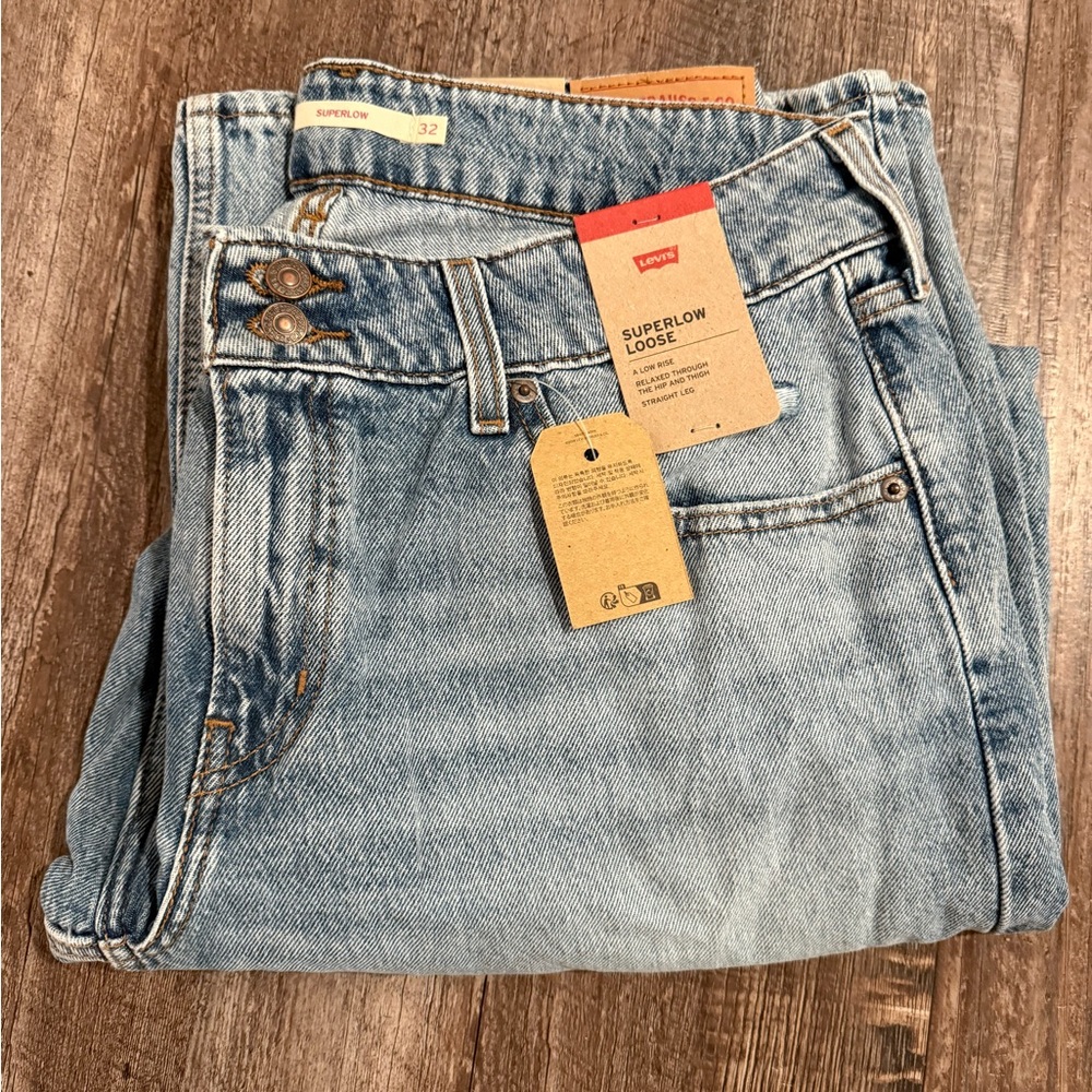 Levi's Light Blue Superlow Loose Women's Jeans